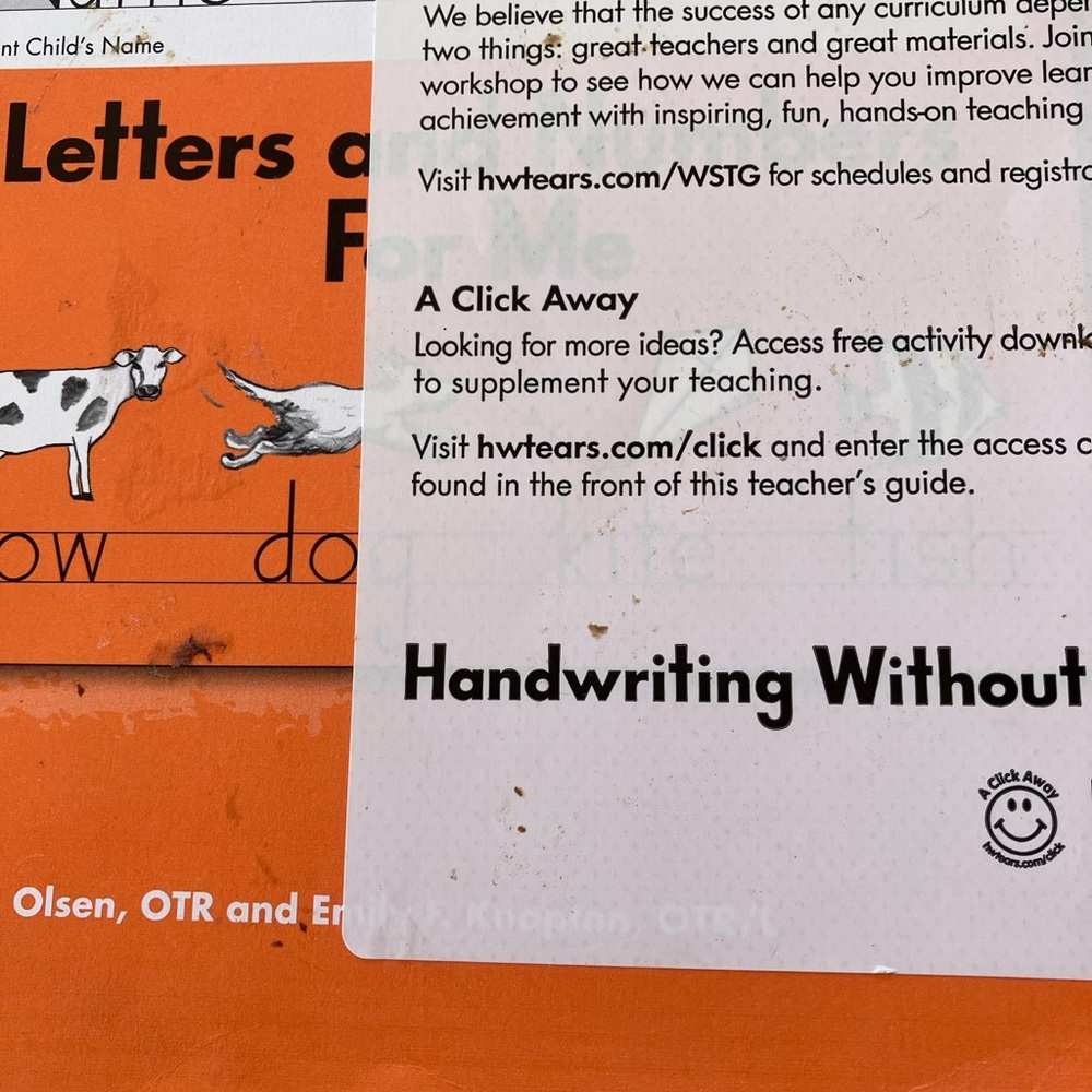 📙3/$12📙 Handwriting Without Tears Kindergarten Teachers’s Guide - Picture 2 of 5